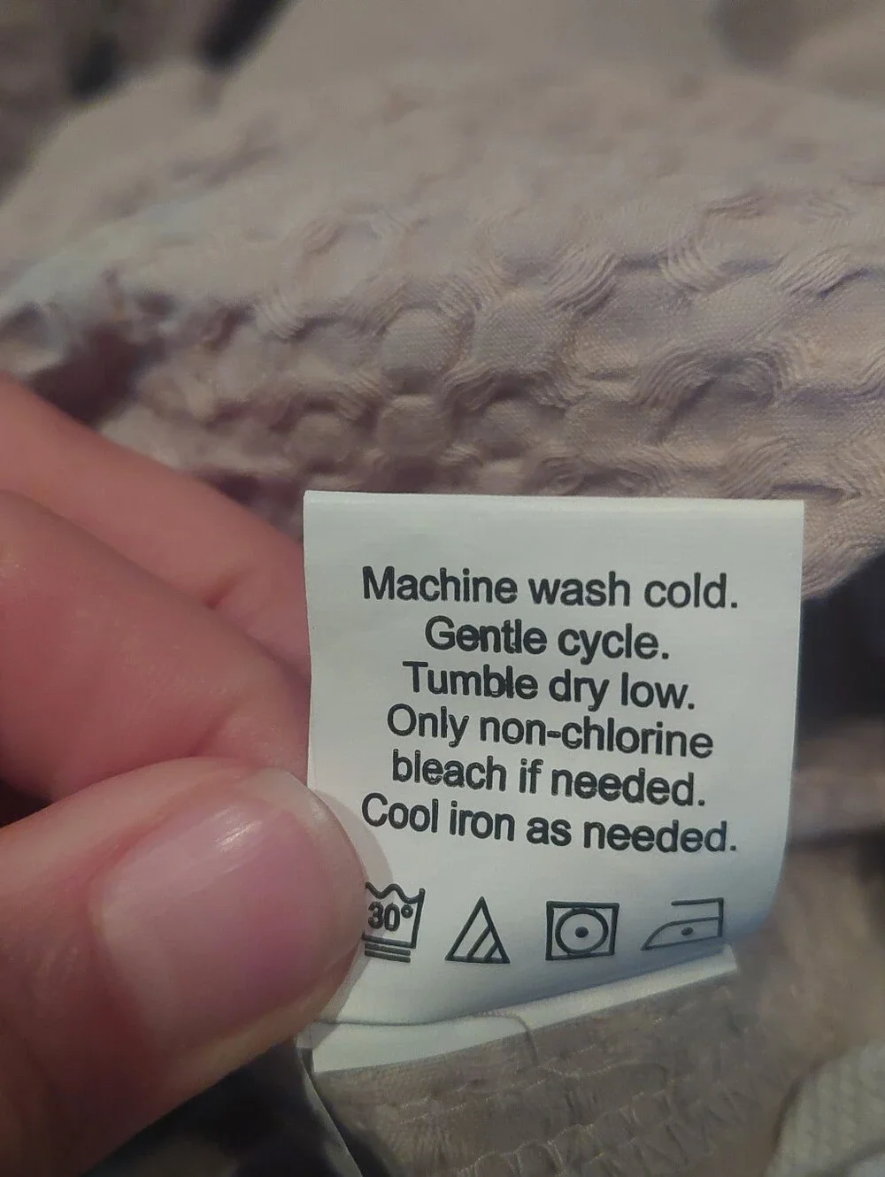 NWOT! Quince 100% Organic Cotton Waffle Sand Duvet Cover! King/ Cal King  (115)